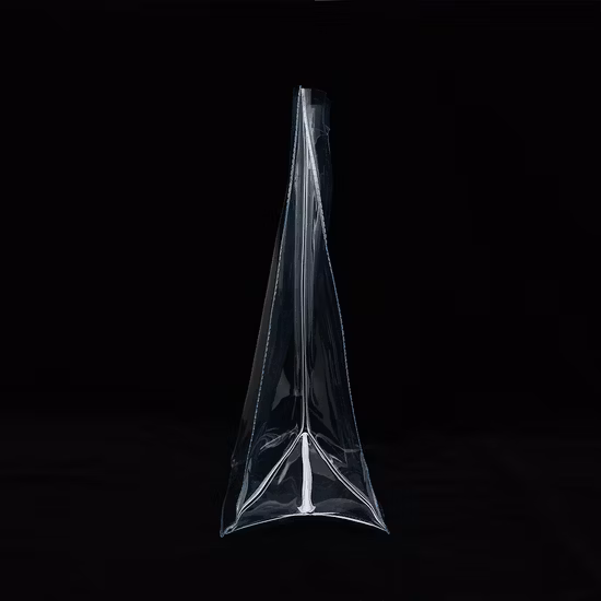 パーソナライズされた透明なPVCギフトメイクアップコスメティックバッグ、ダイカットハンドル付き