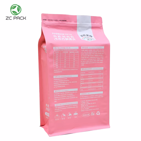 ジッパー付きスタンドポケットと全体にプリントされたKstyleベース